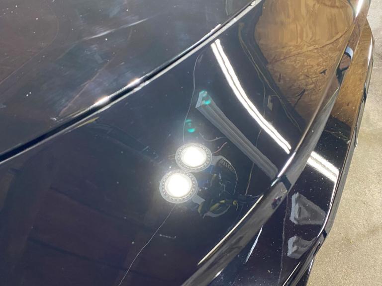 Polished Black Paint under LED Lights